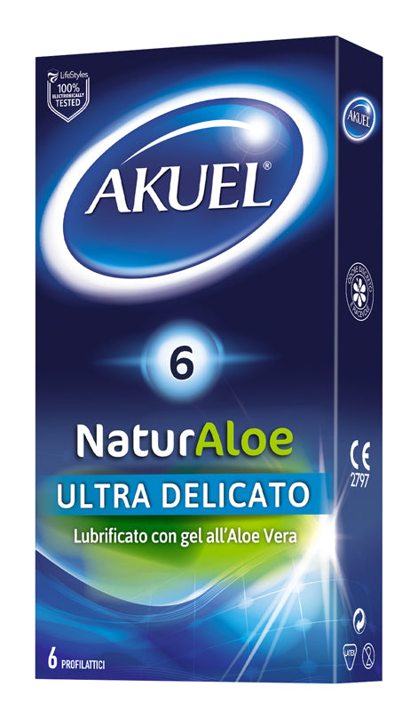 Akuel naturaloe preservativi 6 pezzi
