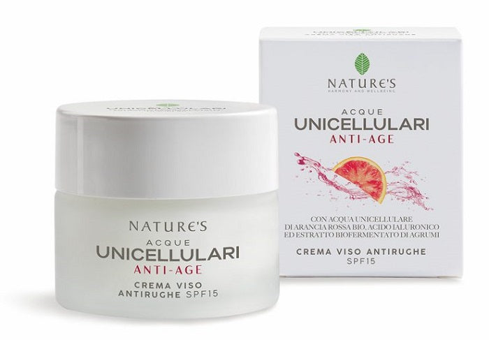 Nature's acque unicellulari crema viso antirughe spf15 50 ml
