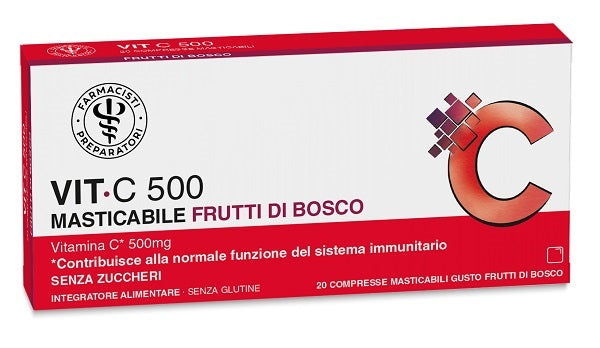 Lfp vit c 500 masticabile frutti rossi 20 compresse masticabili da 1,65 g