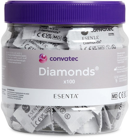 Bustine gelificanti antiodore per stomia esenta diamonds 100 pezzi