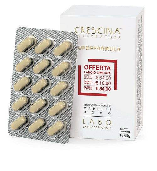 Crescina integratore ri-crescita superformula uomo 60 compresse 60 g