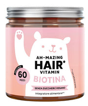 Bears with benefits ah-mazing hair vitamins con biotina 60 caramelle gommose con edulcoranti senza zuccheri
