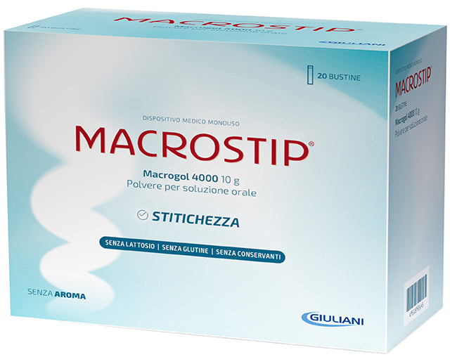 Macrostip 20 bustine 10 g senza glutine senza lattosio