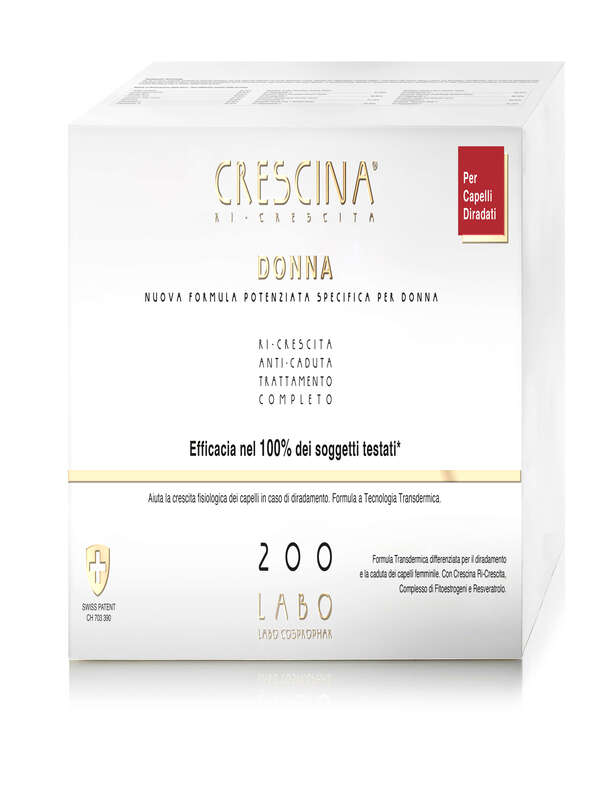 Crescina tc donna 200 formula specifica potenziata 20+20 fiale da 3,5 ml