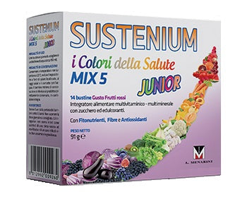 Sustenium colori della salute mix 5 junior 14 bustine