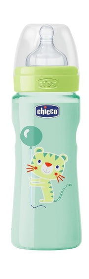 Chicco biberon well being colorato in polipropilene unisex da 330 ml fast silicone