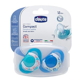 Chicco succhietto compact boy s 16-36 mesi 2 pezzi