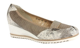 Scarpa donna a1007 vipera/rovesciato azzurro/bleu 7½ 34 pe16