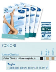 Sauber collant 140 denari maglia liscia deserto 2 linea classica