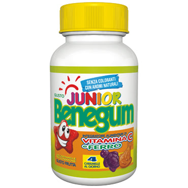 Benegum junior vit c e ferro 40 caramelle gommose gusto frutta