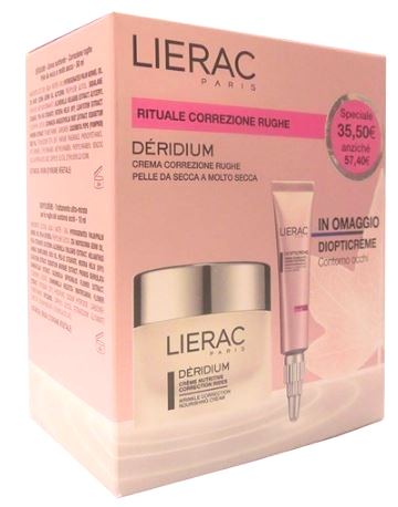 Lierac deridium crema nutriente 50 ml + diopticreme 10 ml