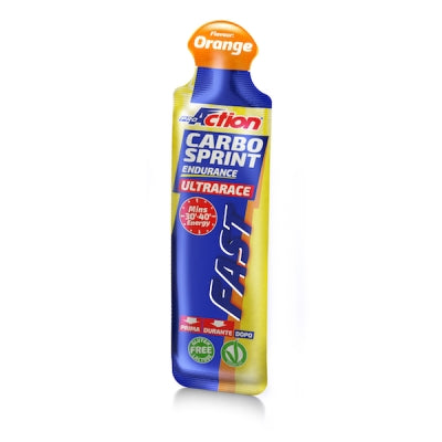 Proaction carbo sprint ultra race gel energetico all'arancia 60 ml