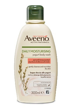 Aveeno bagno doccia yogurt albicocca & miele 300 ml