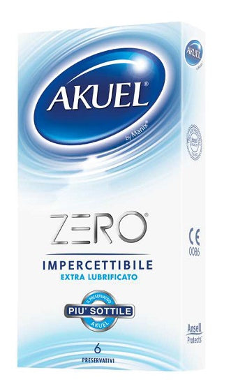 Profilattico akuel zero extralubrificato box da 6 pezzi