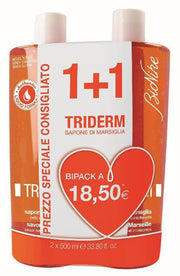 Triderm sapone di marsiglia bipack 2 flaconi da 500 ml