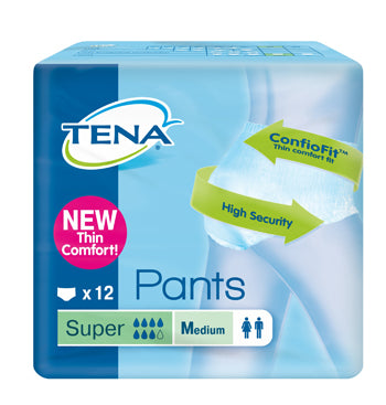 Pannolone pull up tena pants super taglia medium 12 pezzi