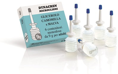 Dynacren microclismi camomilla e malva 6 pezzi da 9 g per adulti