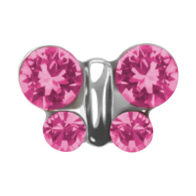 System 75 farfalla rosa acciaio 350