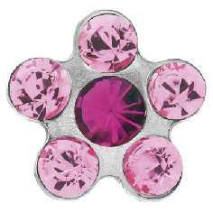 Daisy light rose & fucsia orecchino