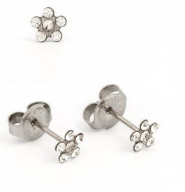Daisy with april crystal surgical steel