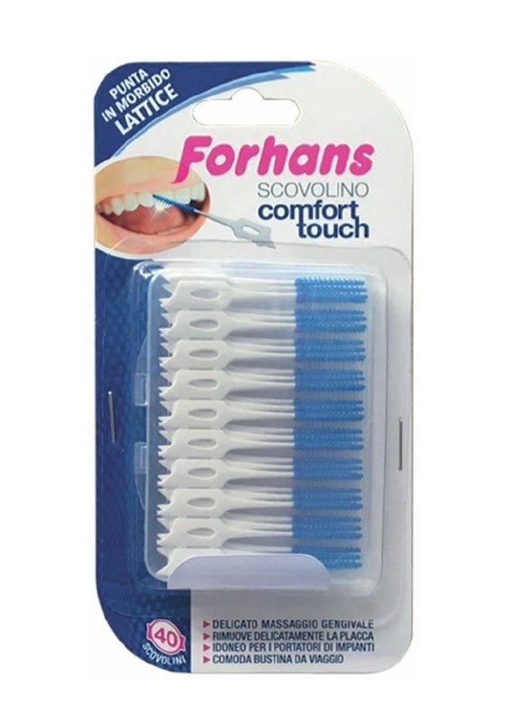 Forhans scovolino comfort touch punta in lattice 40 pezzi