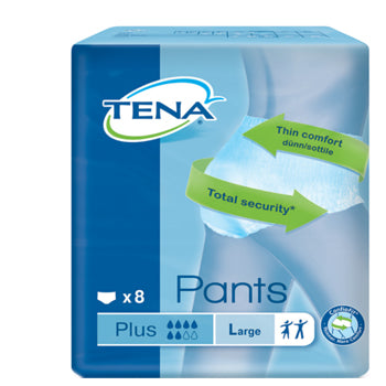 Pannolone pull-up tena pants plus taglia large 8 pezzi