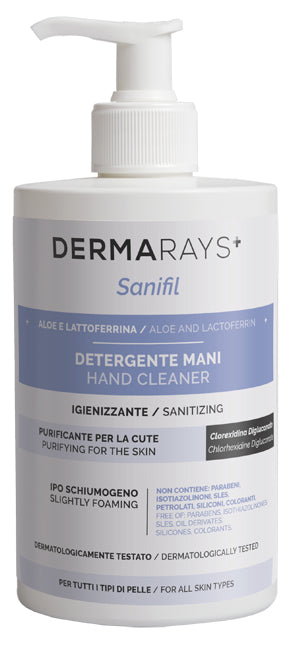 Dermarays sanifil detergente mani igienizzante aloe e lattoferrina 500 ml