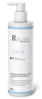 U-life 10 crema idratante corpo per pelle secca 400 ml