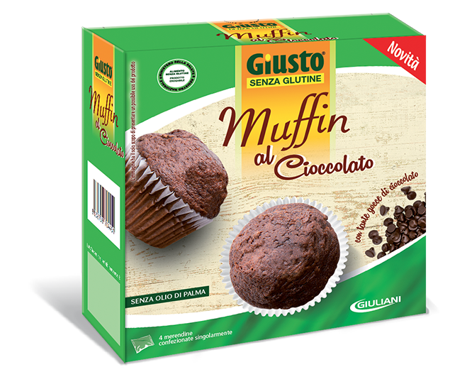 Giusto senza glutine muffin al cioccolato 200 g