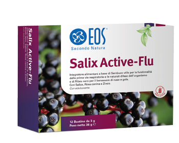 Eos salix active-flu 12 bustine gusto arancio