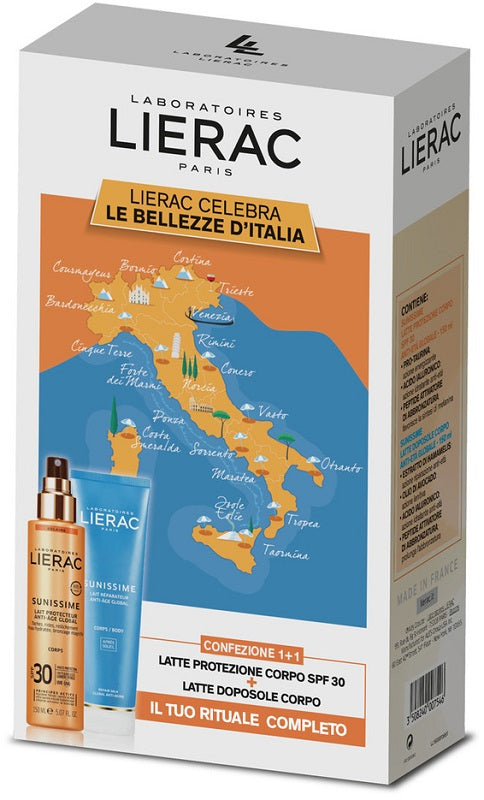 Lierac sunissime corpo spf30 40 ml + latte doposole 40 ml