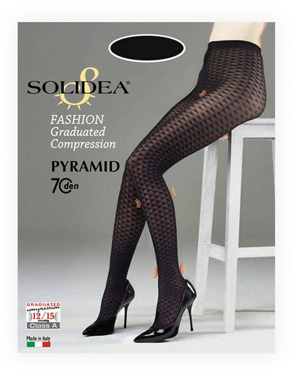 Pyramid 70 collant fantasia nero 1-s