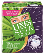 Assorbente lines seta ultra anatomico 16 pezzi