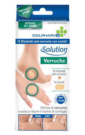 Dischetto antiverruca con cerotti colpharma