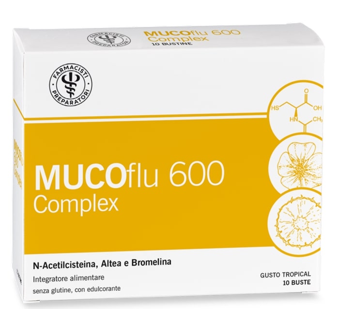 Lfp mucoflu 600 complex 10 bustine