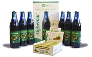 Alghemar con succo di mirtillo 6 bottiglie + 1 confezione da 20 barrette di algabreak