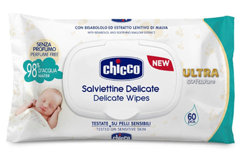 Chicco cosmetico salviette 60 pezzi no profuno