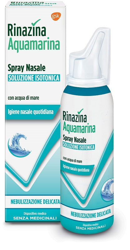 Rinazina aquamarina isotonica spray nebulizzazione delicata 100 ml