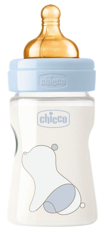 Chicco biberon original 150ml touch 1 foro boy con tettarella in caucciu'