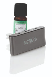 Diffusore auto grigio con sinergia respira
