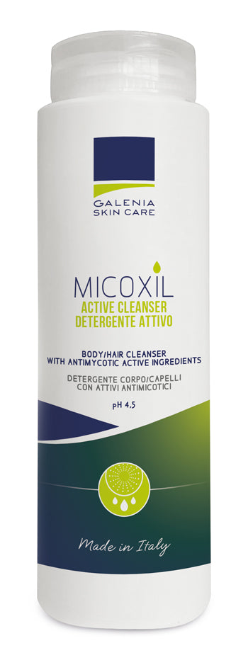 Micoxil active cleanser detergente per corpo e capelli ph 4,5 250 ml