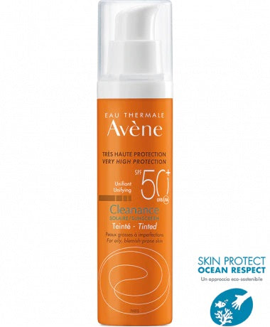 Avene eau thermale cleanance solare colorato 50+ 50 ml