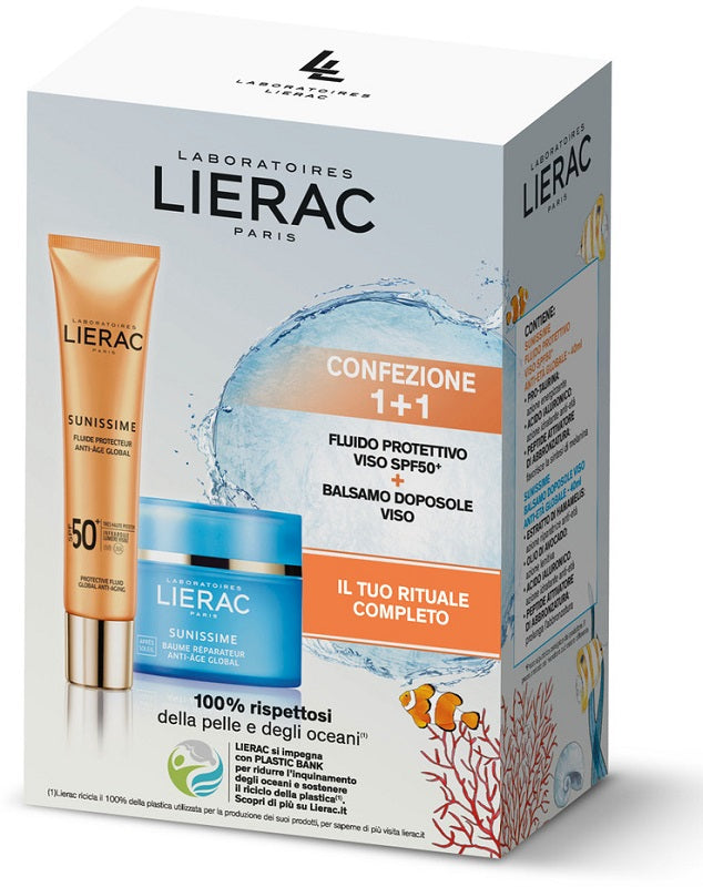 Lierac sunissime viso spf50 40 ml + baume doposole 40 ml