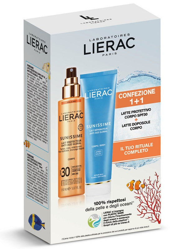 Lierac sunissime corpo spf30 150 ml + latte doposole 150 ml