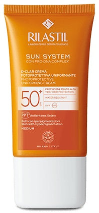 Rilastil sun system d-clar spf 50+ crema medium
