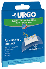 Urgo ustioni superficiali waterproof 10 x 7 cm 4 pezzi