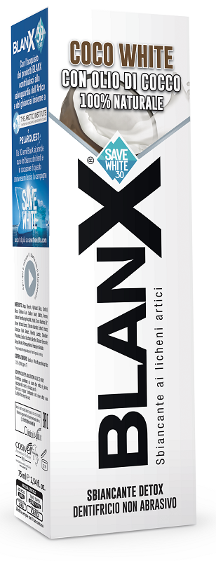 Blanx sbiancante detox dentifricio coco white con olio di cocco 75 ml