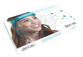 Ultraface shield visiera protettiva in pvc con fascia elastica 2 pezzi