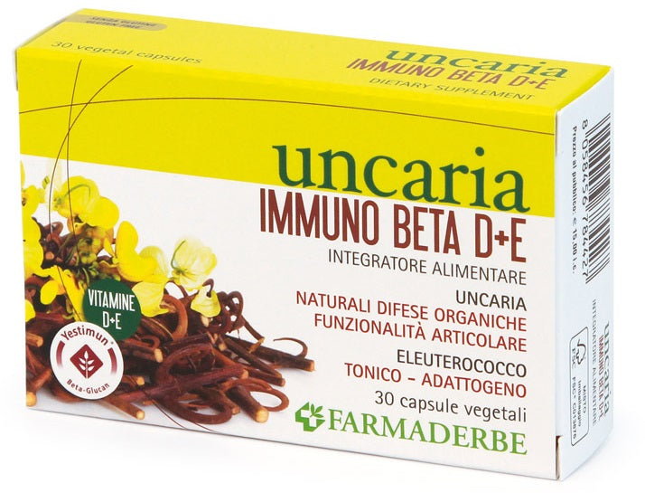 Uncaria immuno beta d+e 30 capsule