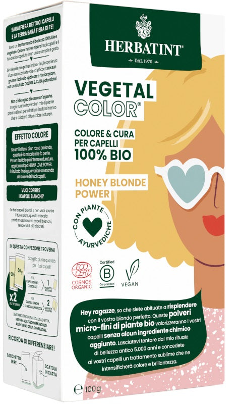 Herbatint vegetal color honey blond power ita 100 g